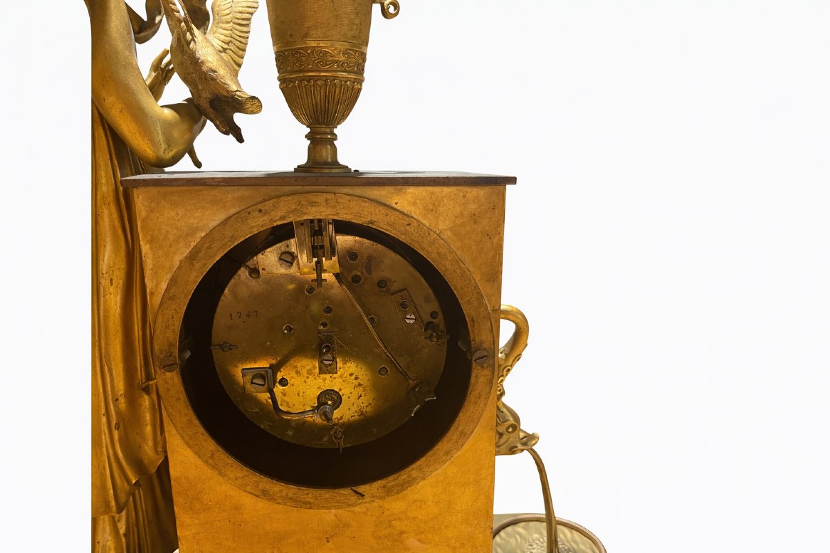 Gilt Bronze Clock, Empire Period -photo-3