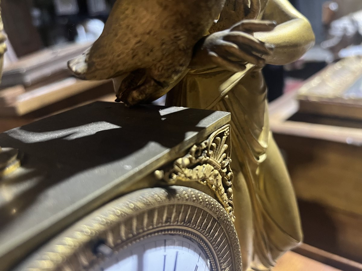 Gilt Bronze Clock, Empire Period -photo-5