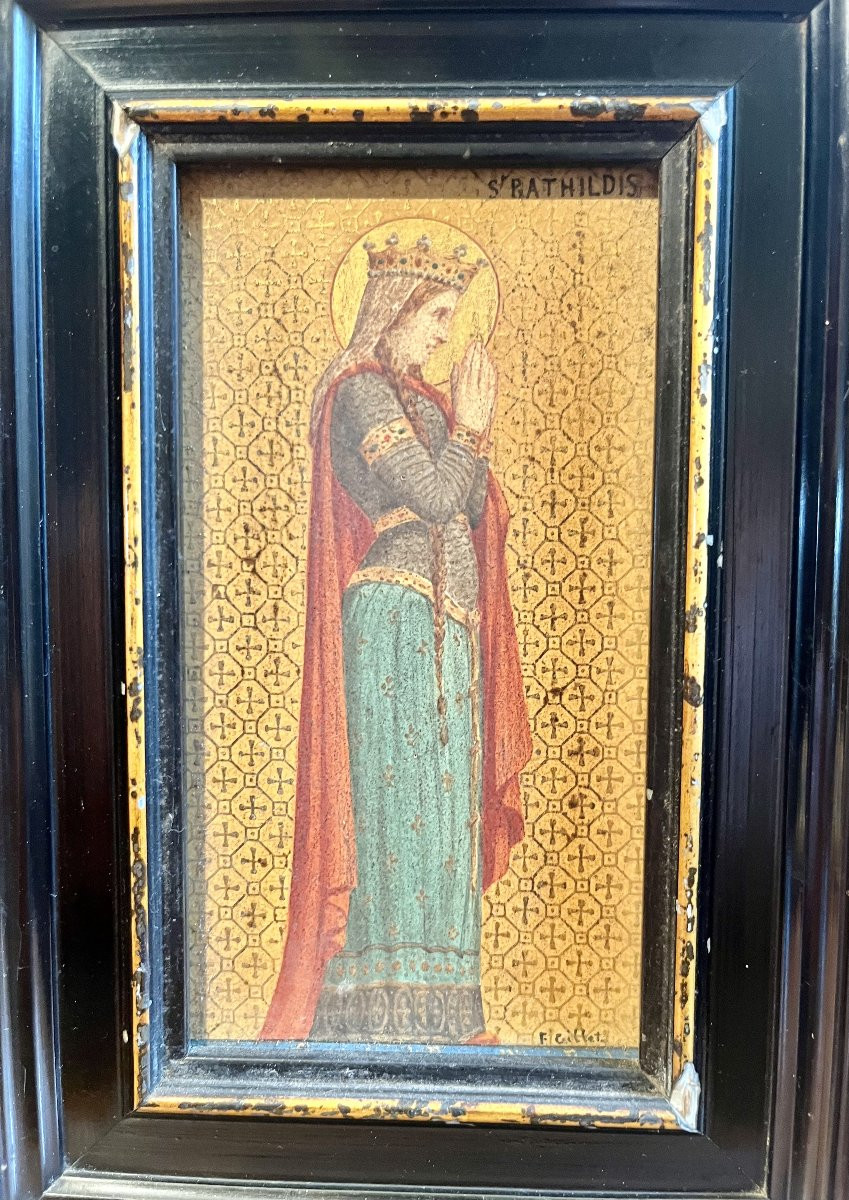 Sainte Bathilde, l’esclave devenue Reine des Francs  F. Gillet (1822–1899)-photo-3