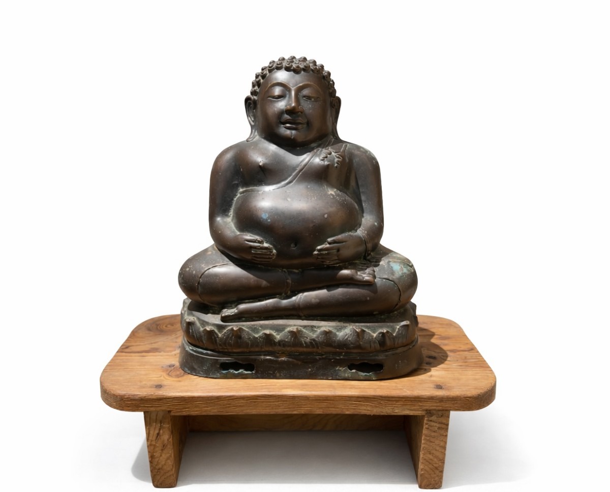 bronze de Bouddha assis