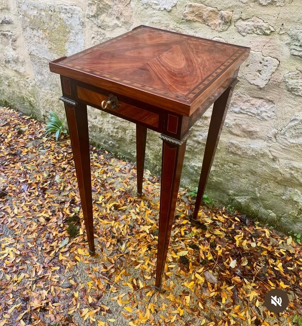 Louis XVI Style Side Table-photo-2