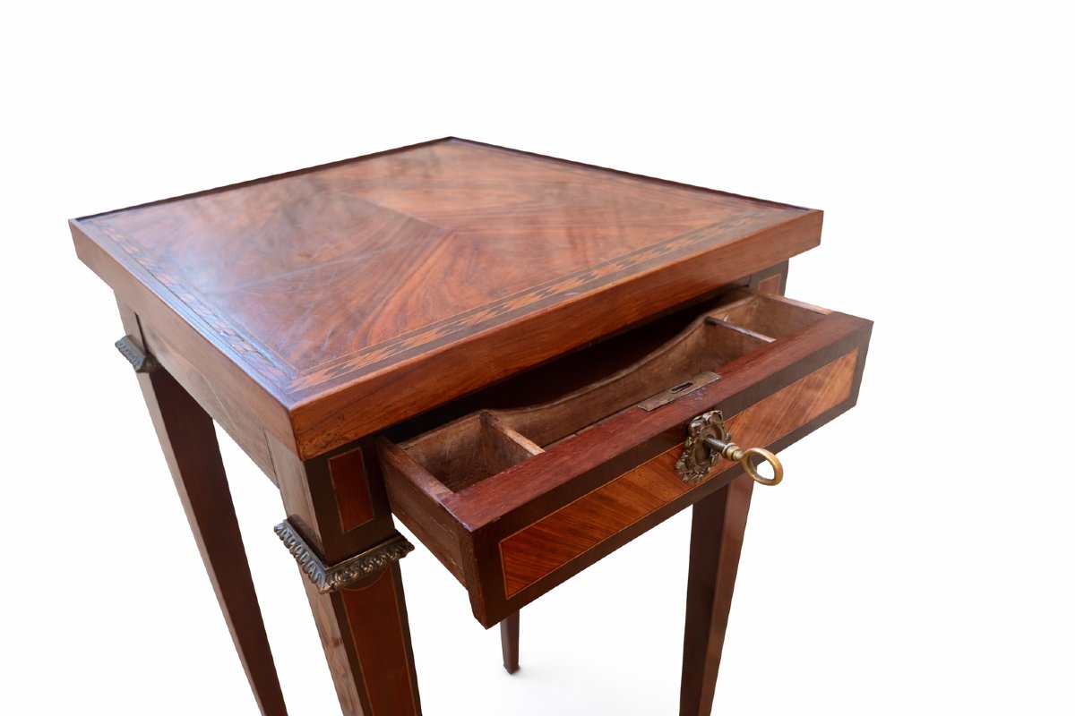 Louis XVI Style Side Table-photo-7