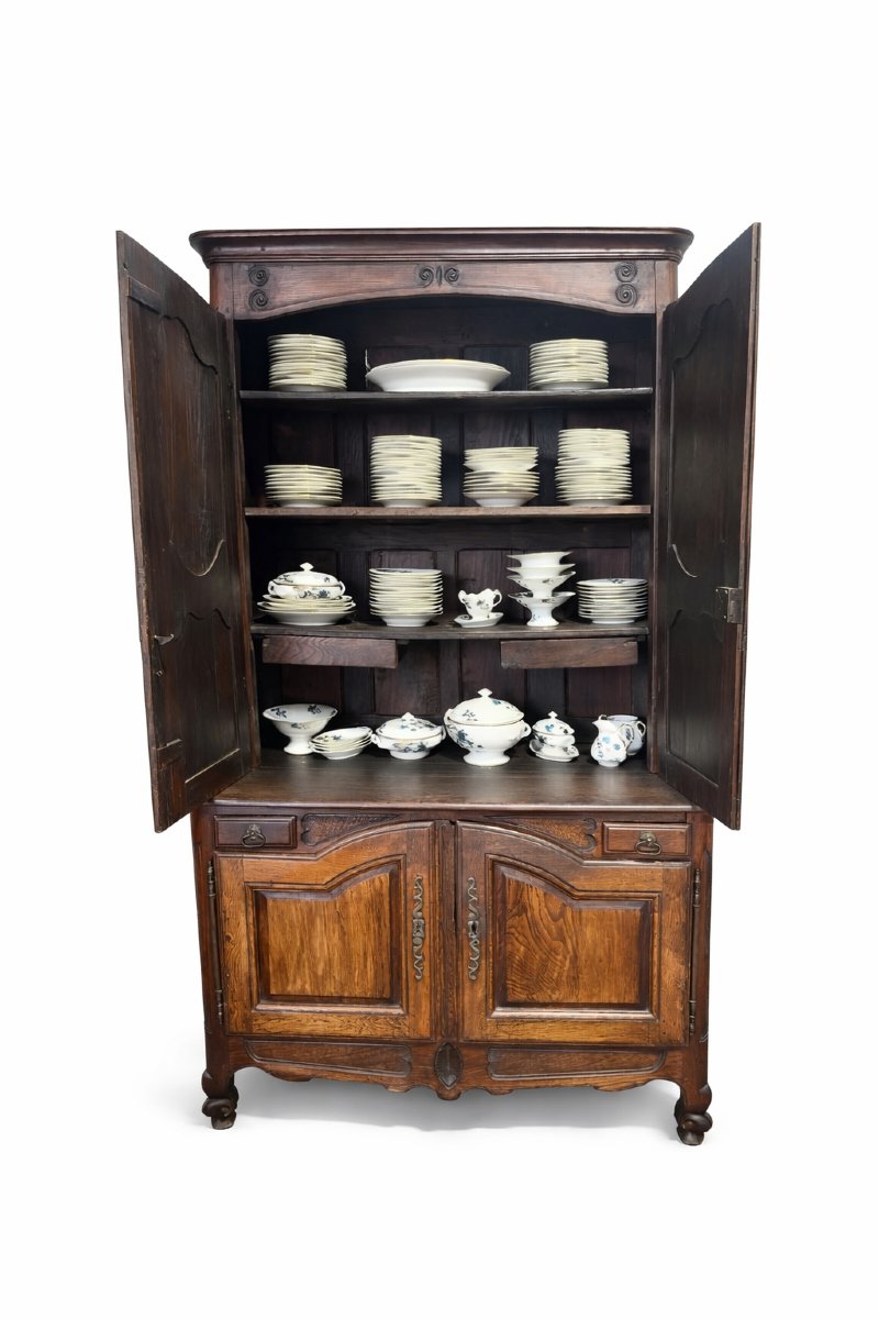 buffet 2 corps en chêne-photo-2