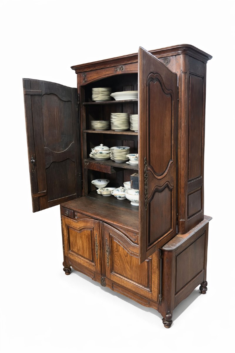 buffet 2 corps en chêne-photo-8