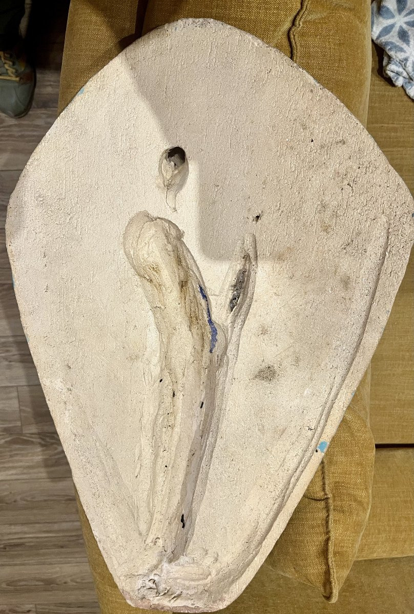 Religious Bas-relief - Virgin And Child-photo-1