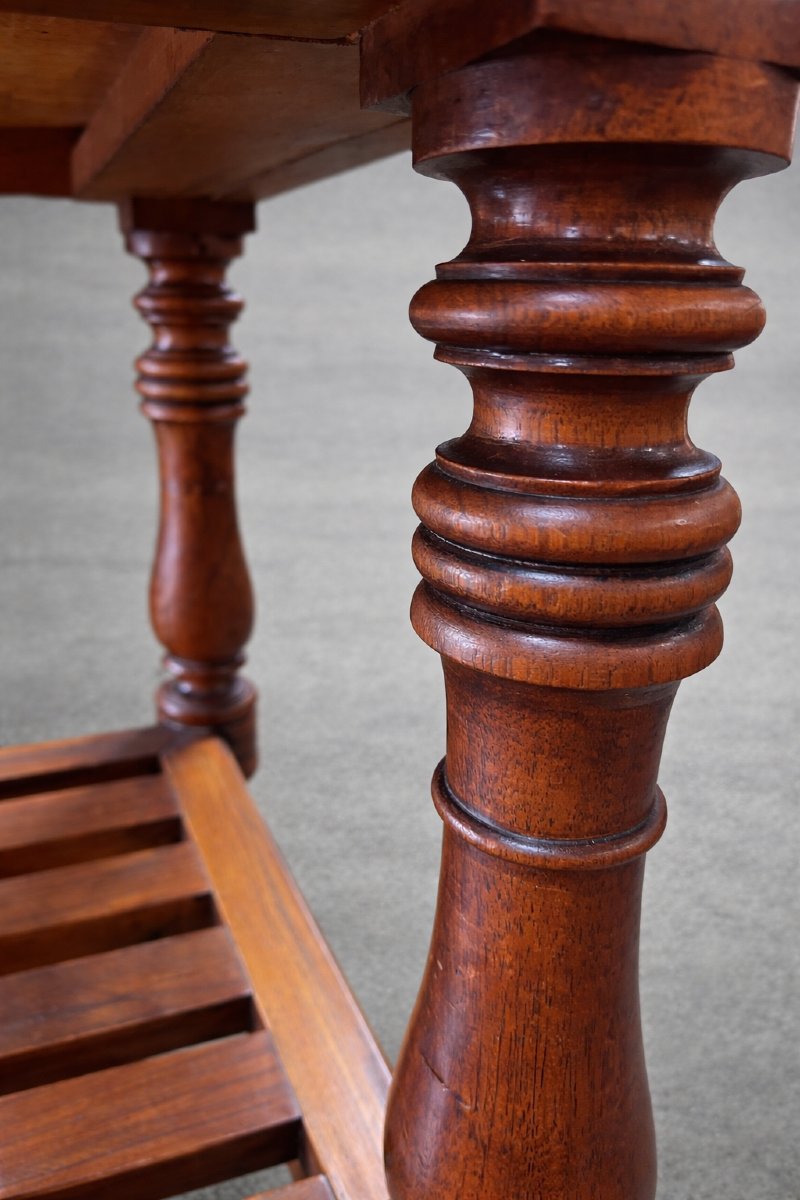 Two-tier Walnut Serving Cart-photo-5