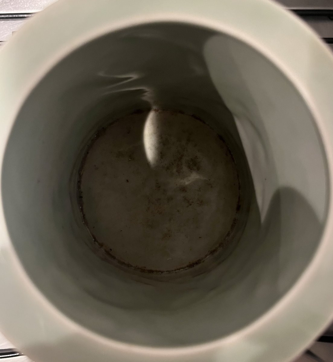 Vase rouleau aux carpes -Céladon--photo-3