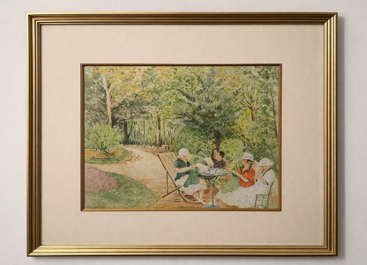 l heure du thé a Morgat 1920-photo-4