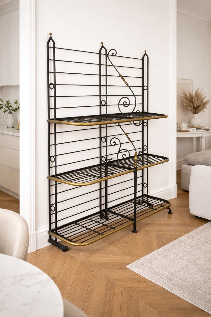 Large Wrought Iron Baker's Rack – Late 19th Century – 160 Cm Wide X 200 Cm-photo-3