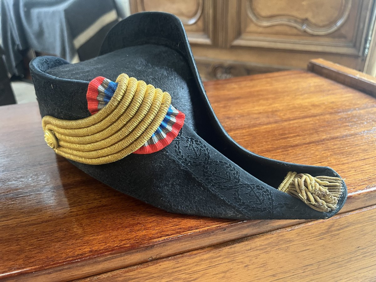 Beaver-skin Captain's Bicorn Hat – Late 19th Century-photo-1