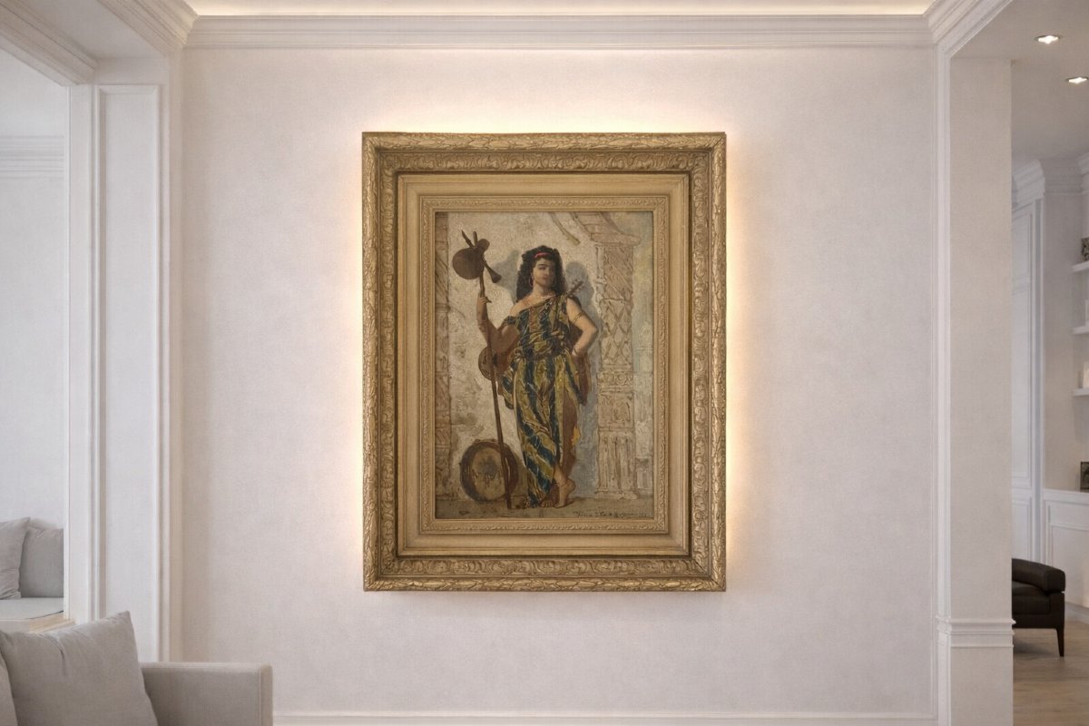 Tableau orientaliste signé Fritz et Yvan   Kerkhoven – Fin XIXe siècle-photo-4