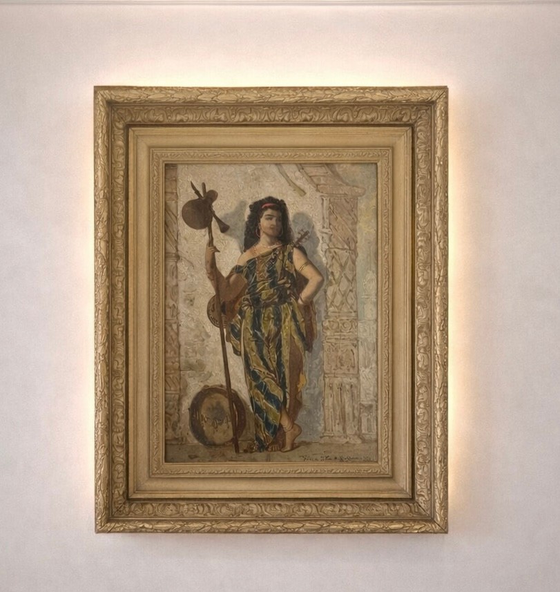 Tableau orientaliste signé Fritz et Yvan   Kerkhoven – Fin XIXe siècle