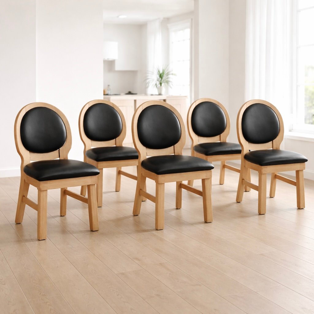 Set Of 6 Vintage Chairs From The 1960s,-photo-4