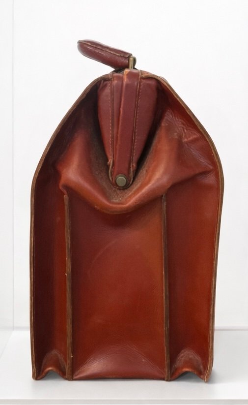 Hermès Doctor's Bag In Burgundy Leather – 20th Century-photo-2