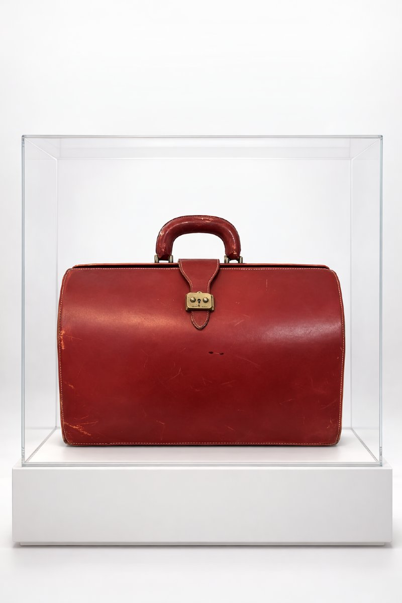 Hermès Doctor's Bag In Burgundy Leather – 20th Century-photo-4