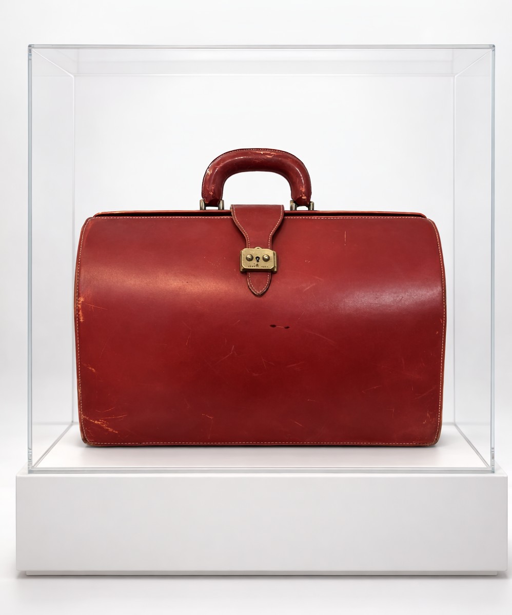 Hermès Doctor's Bag In Burgundy Leather – 20th Century