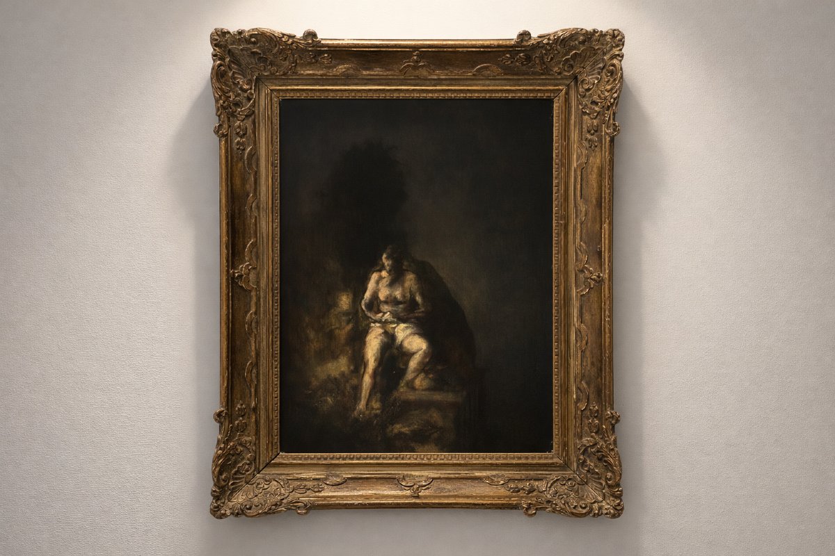 Marcello Coccon (venice) – Young Woman At Her Toilette Oil On Mahogany Panel-photo-2