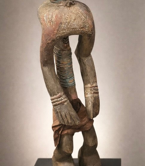 Pair Of Mumuye Statues – Nigeria – Early 20th Century-photo-2