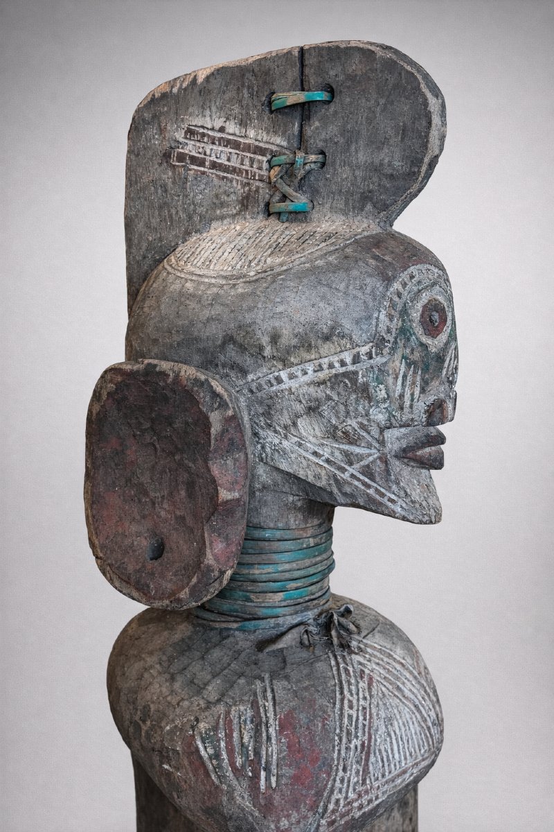 Pair Of Mumuye Statues – Nigeria – Early 20th Century-photo-4