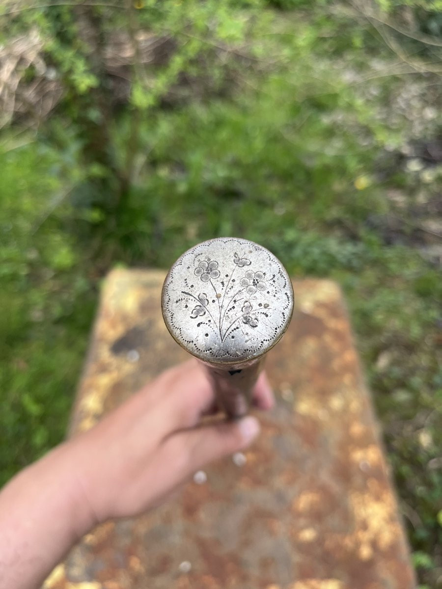 Fishing Rod With A Mechanism – Bamboo And Nickel Silver – Late 19th Century-photo-2