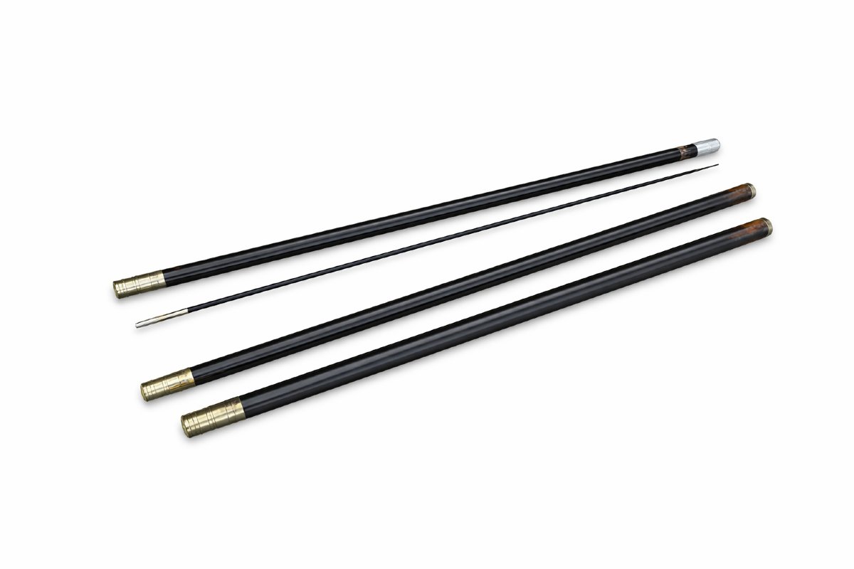 Fishing Rod With A Mechanism – Bamboo And Nickel Silver – Late 19th Century-photo-3