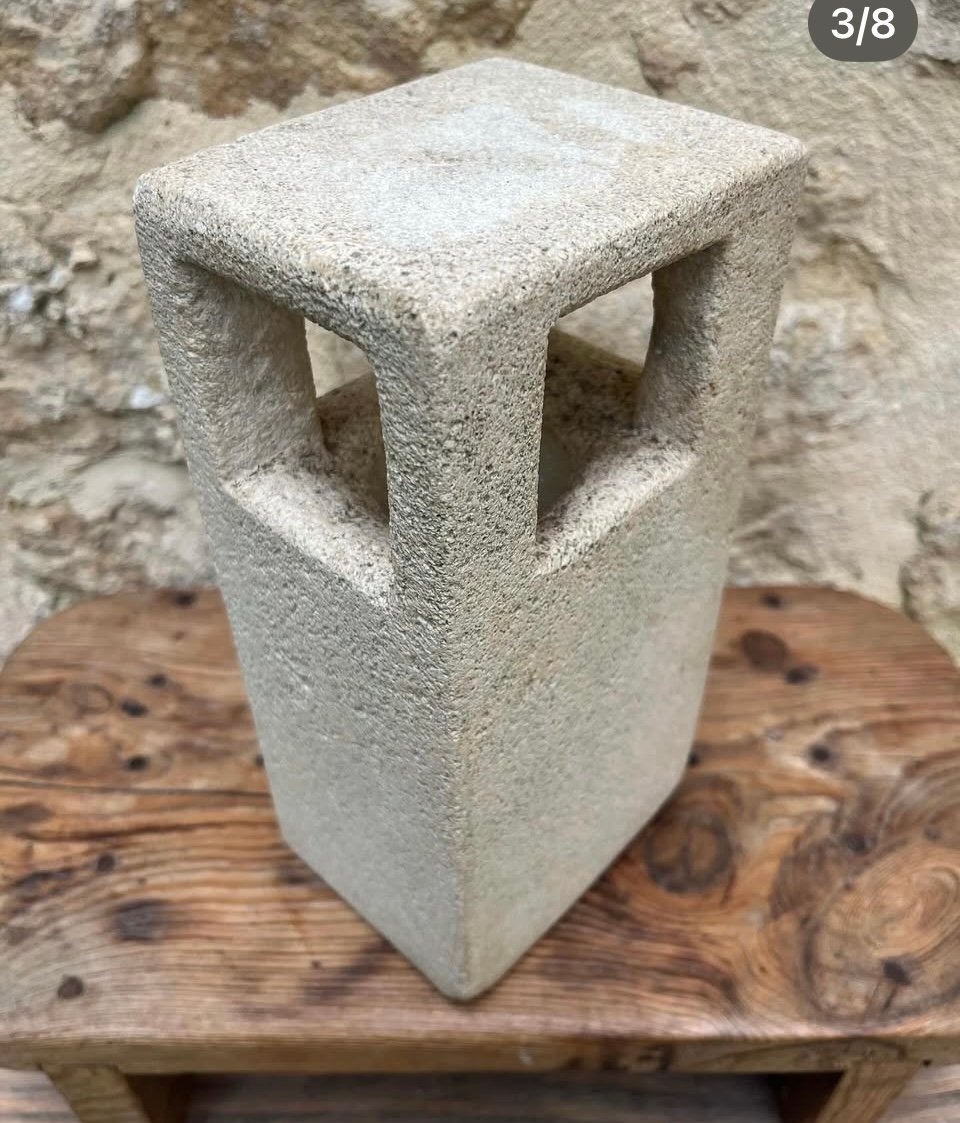 Sculptural Stone Lamp - Albert Tormos-photo-3