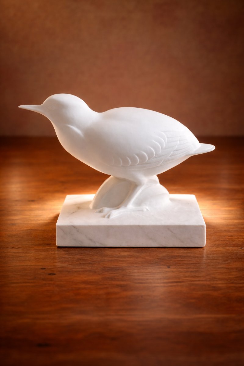 Biscuit de porcelaine – Oiseau des marais Jean-Baptiste Gauvenet – Manu nationale de Sèvres-photo-1