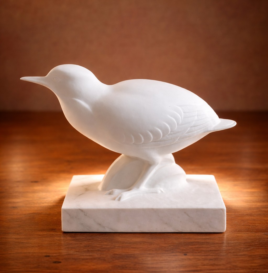Biscuit de porcelaine – Oiseau des marais Jean-Baptiste Gauvenet – Manu nationale de Sèvres
