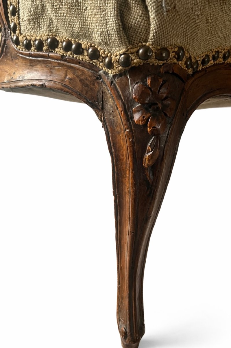 Fauteuil à la Reine d’Époque Louis XV – Travail probablement parisien, XVIIIᵉ siècle-photo-3