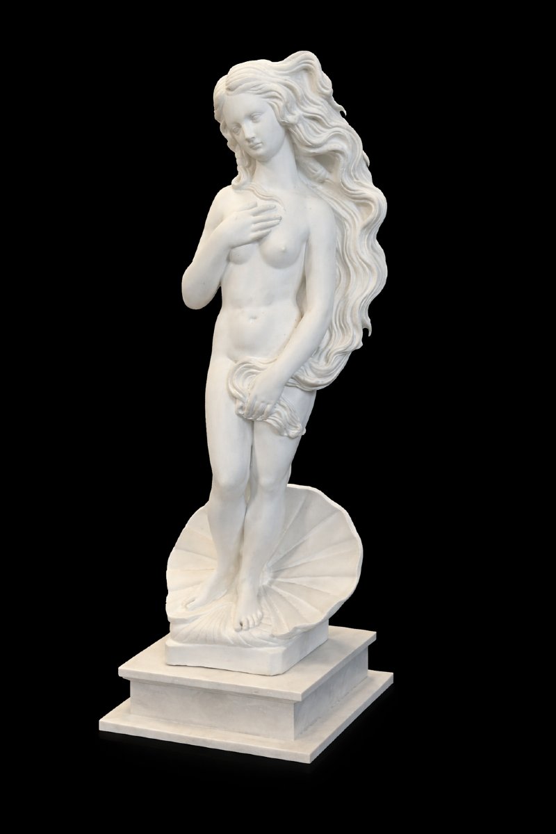 Marble Sculpture - Venus Anadyomene - Birth Of Venus - Circa 1900-photo-3
