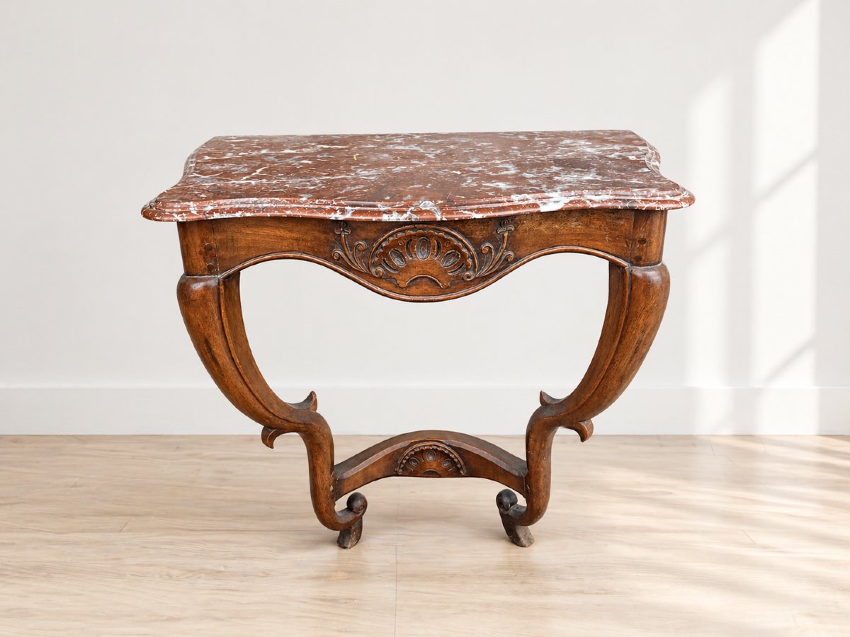 console en noyer 18th-photo-2