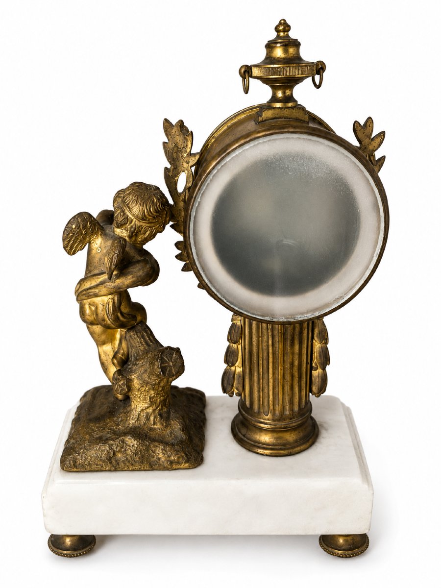 pendulette borne de style Louis XVI Cupidon-photo-4