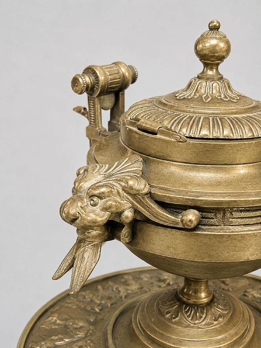 Second Empire Gilt And Patinated Bronze Desk Inkwell-photo-2