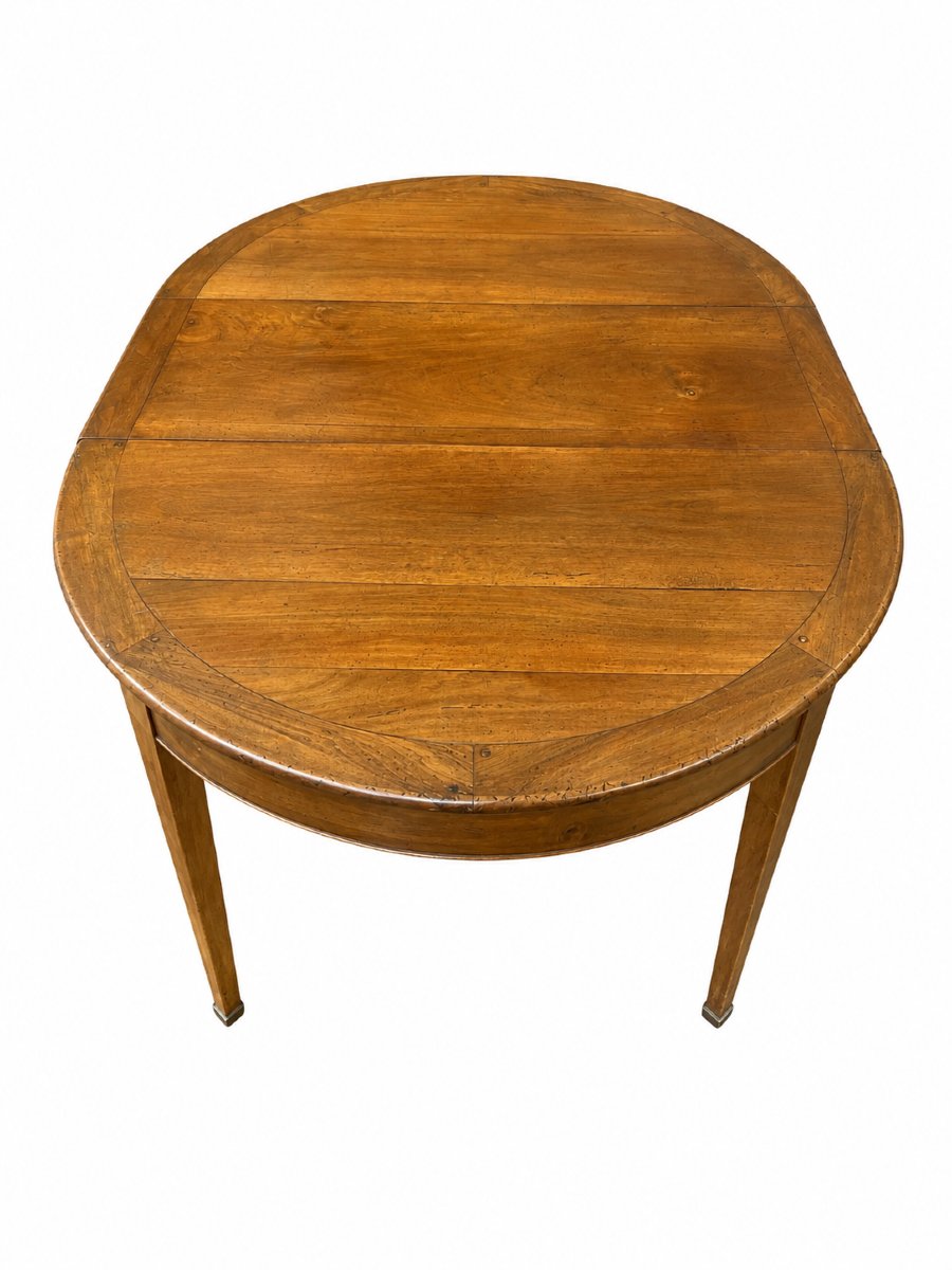 table à bandeau d’époque Directoire en noyer-photo-3