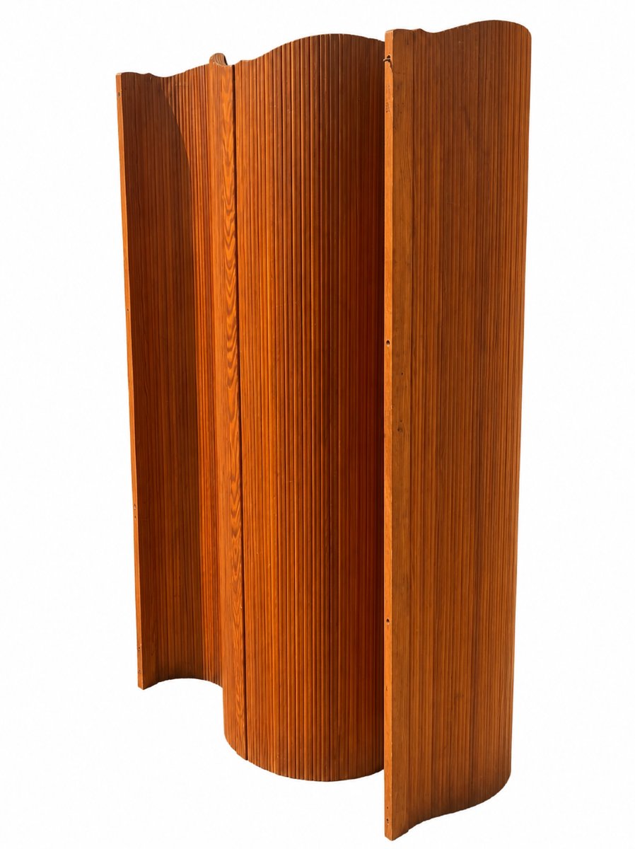 Grand paravent Art Déco en sapin, vers 1930 – Esprit Baumann