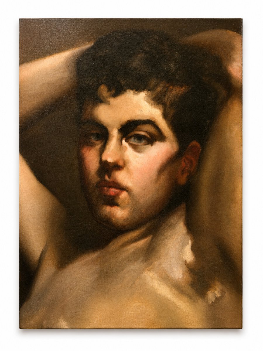 Portrait Of A Young Man - Italian School Of The 19th Century
