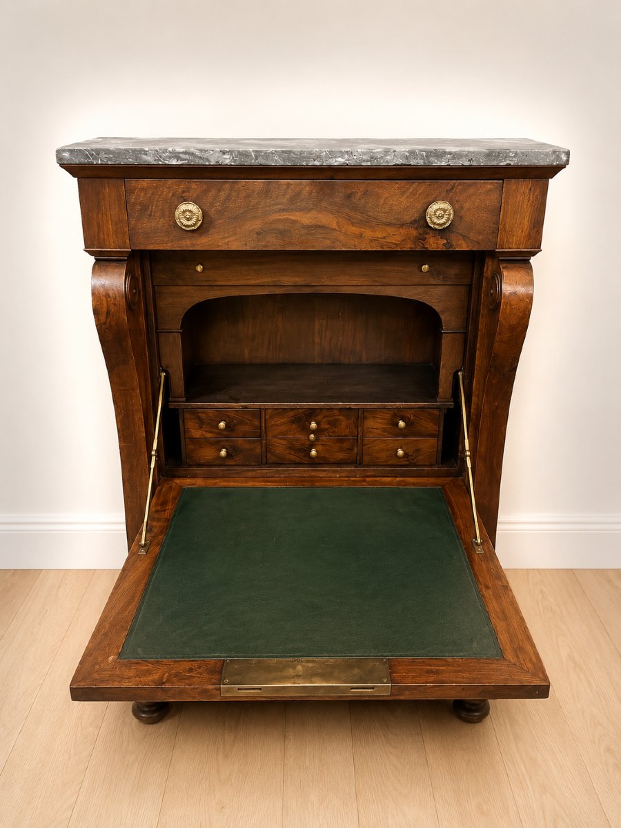 Empire Period Secretary With Flap-photo-4