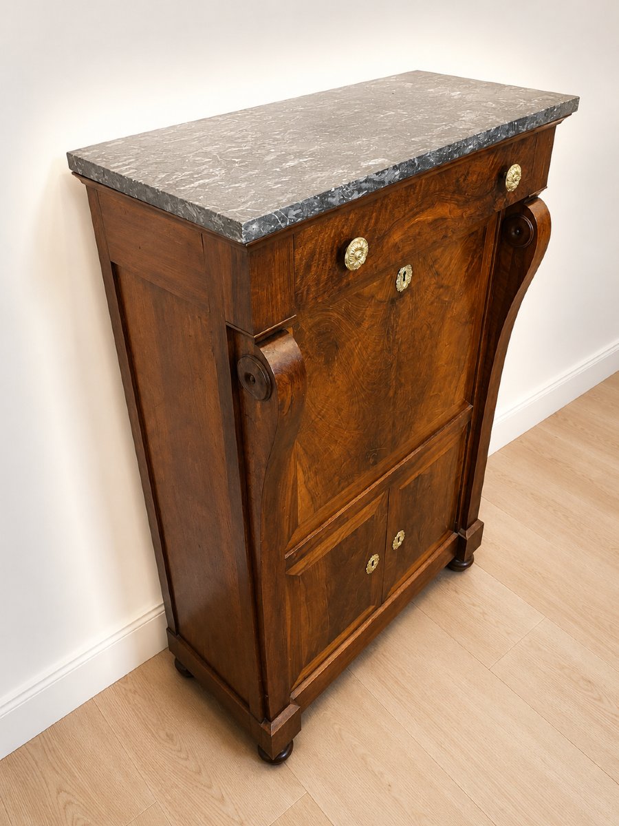 Empire Period Secretary With Flap-photo-1