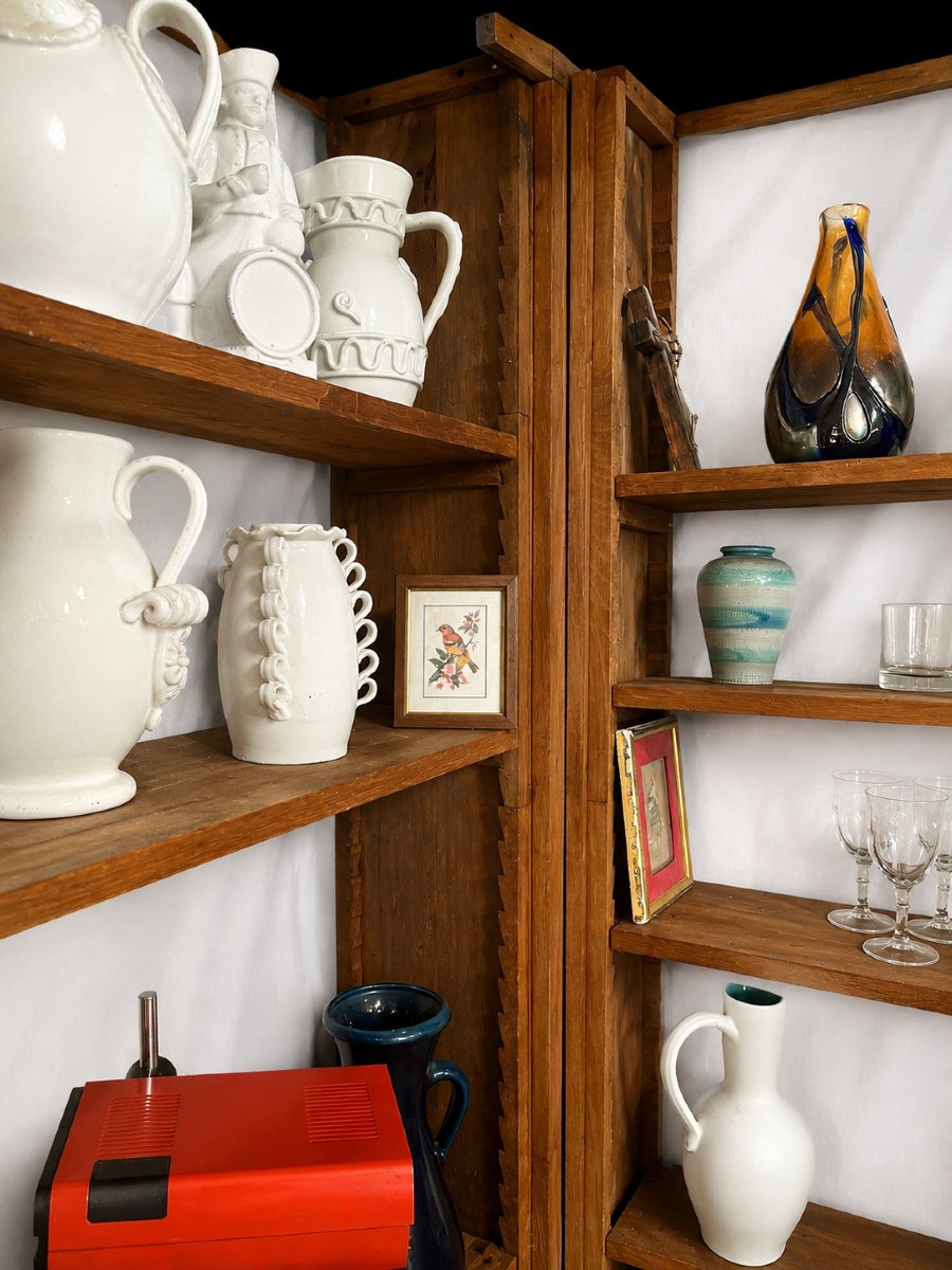 Regency-style Corner Bookcase – 1930s-photo-2
