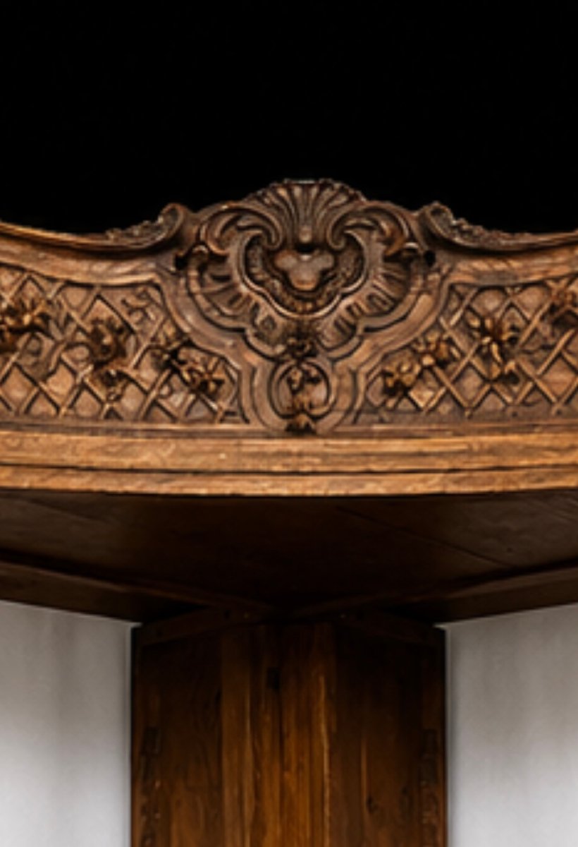 Regency-style Corner Bookcase – 1930s-photo-4