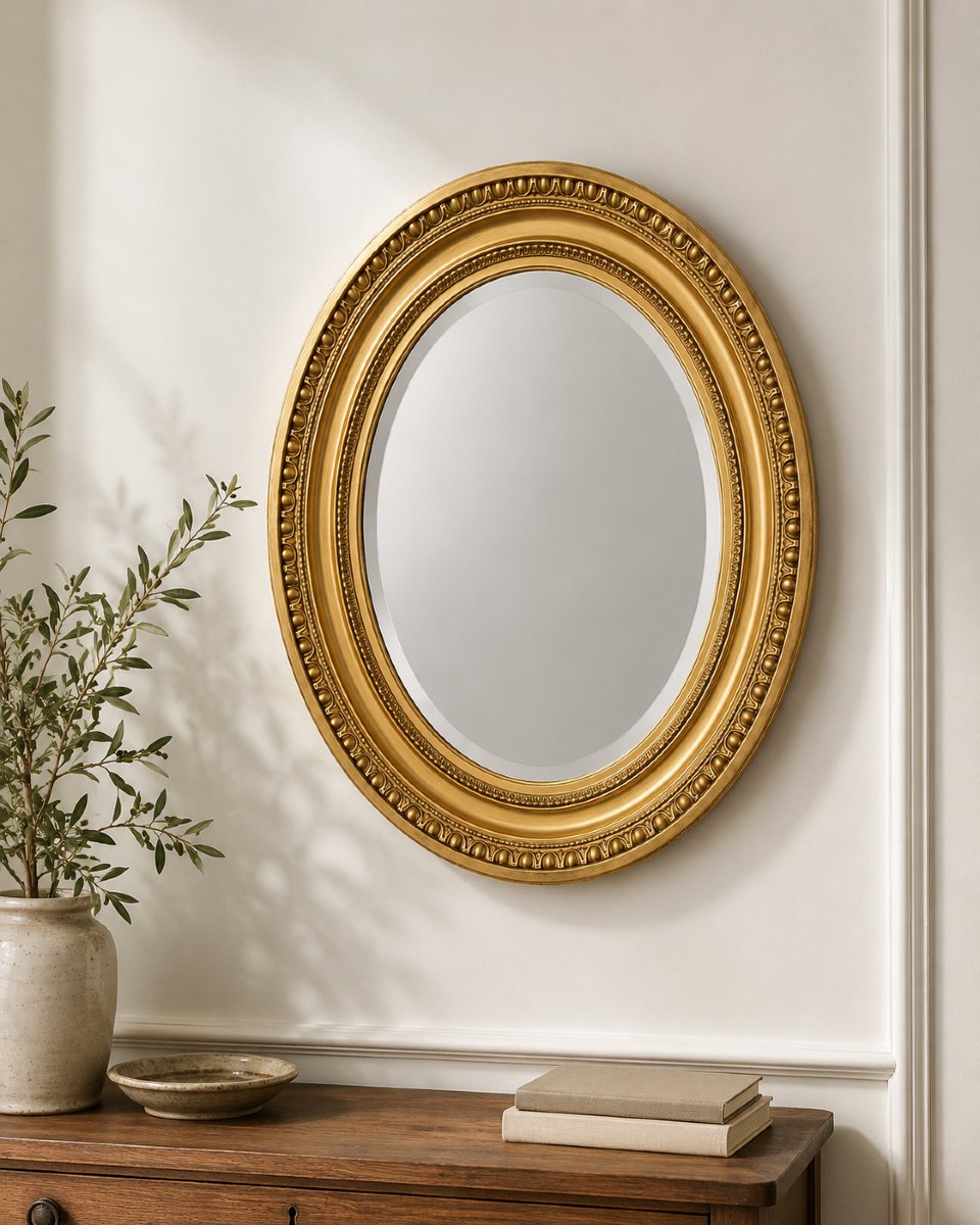 Miroir ovale de style Louis XVI – Époque Napoléon III