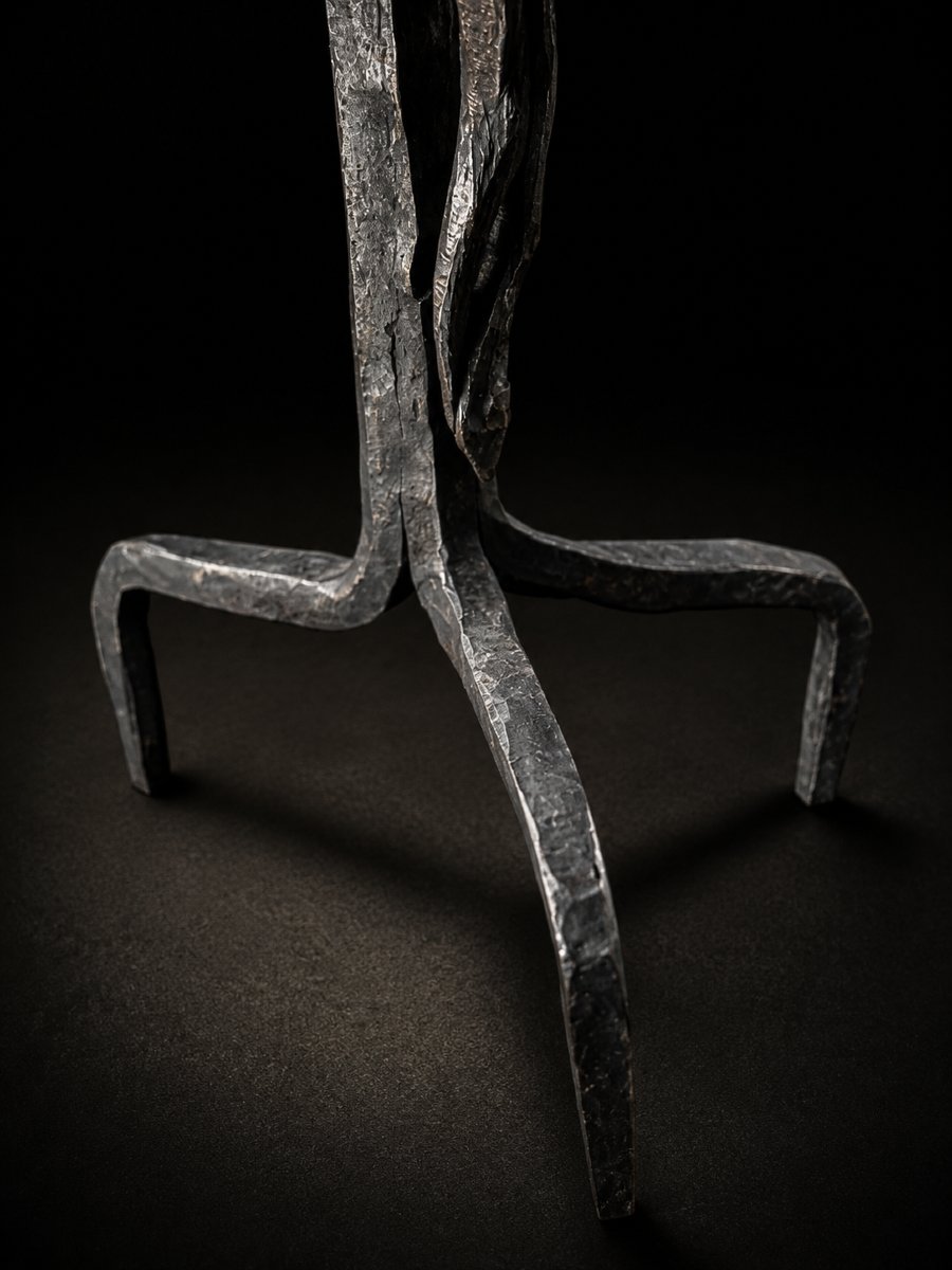 Christ en fer martelé – Dans l’esprit des Artisans de Marolles – Vers 1950-1960-photo-4