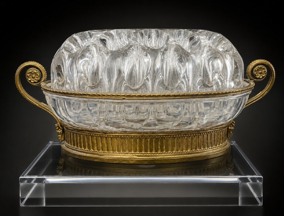 Crystal And Gilded Brass Flower Vase – Napoleon III Period