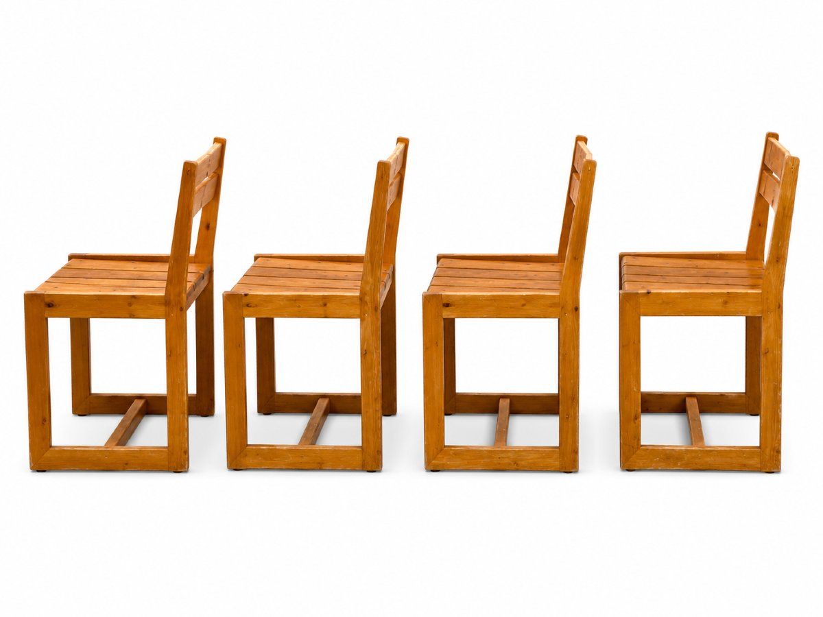 Suite de quatre chaises attribuées à André Sornay – Lyon – vers 1960-photo-2