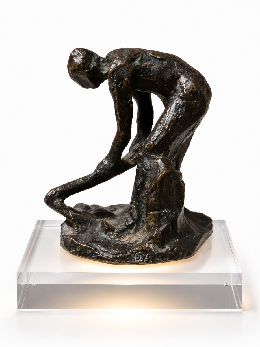 Aimé-jules Dalou (1838–1902) *the Peasant With A Hoe* (or *standing Hoeer*) Lost-wax Bronze,-photo-2