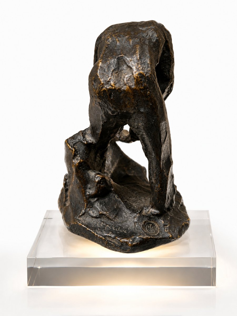 Aimé-jules Dalou (1838–1902) *the Peasant With A Hoe* (or *standing Hoeer*) Lost-wax Bronze,-photo-1