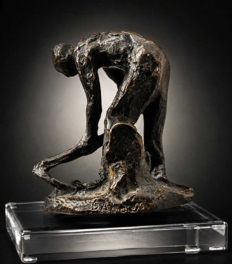 Aimé-jules Dalou (1838–1902) *the Peasant With A Hoe* (or *standing Hoeer*) Lost-wax Bronze,-photo-3