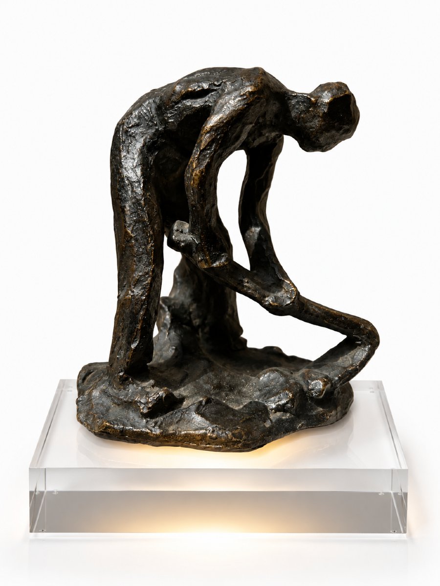 Aimé-jules Dalou (1838–1902) *the Peasant With A Hoe* (or *standing Hoeer*) Lost-wax Bronze,