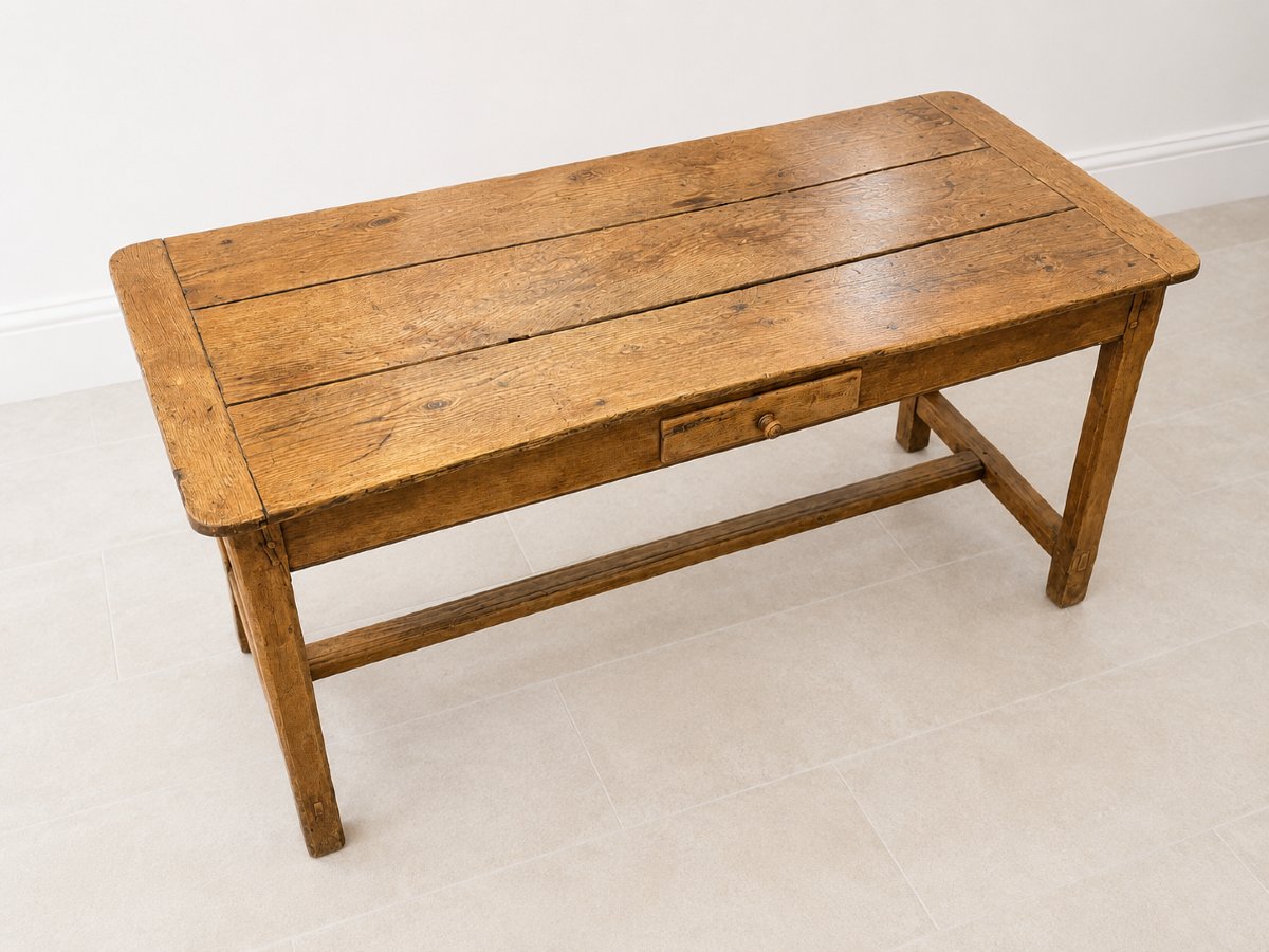 Light Oak Farmhouse Table – 18th Century