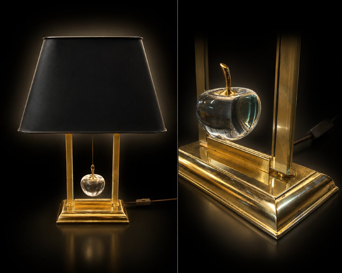 "la Pomme" Lamp – Maison Le Dauphin, France, Circa 1970-photo-3